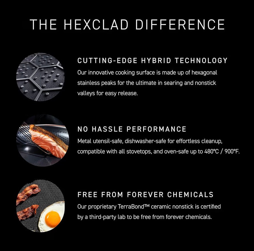 HexClad Hybrid Pizza Steel Oven Safe High Heat Baking Cooking Steel