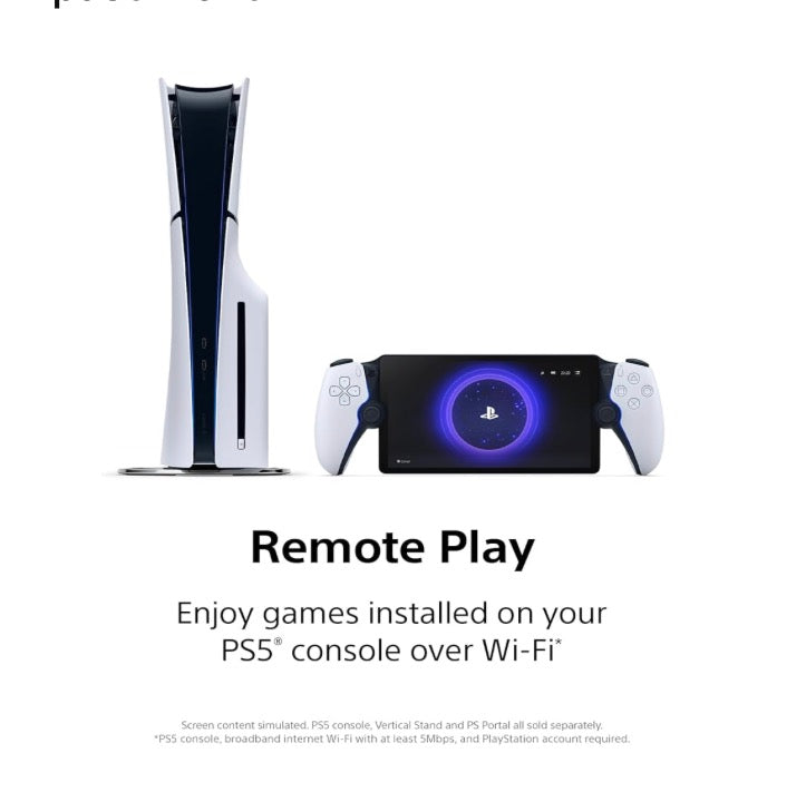 Sony PlayStation Portal Remote Player PS5 White w/ Case, Cable & Adapter