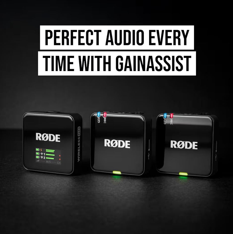 RØDE Wireless GO Gen 3 Dual Wireless Microphone System - Black