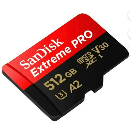 SanDisk Extreme PRO 512GB microSDXC UHS-I Card w/ Adapter 200MB/s 4K UHD