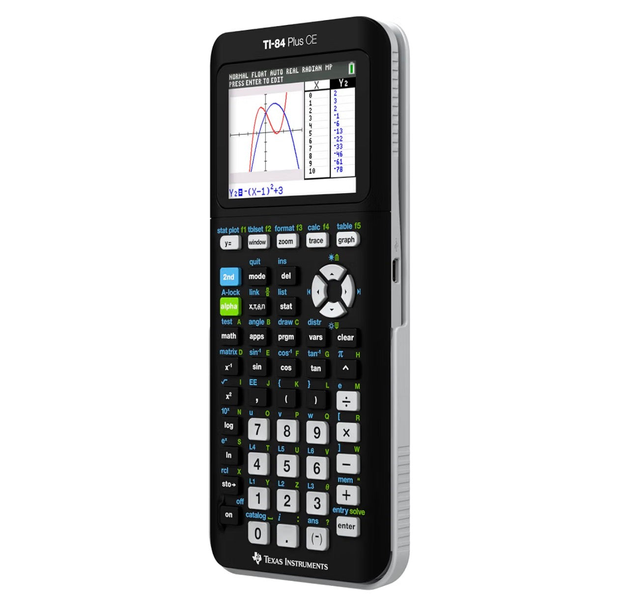Texas Instruments TI-84 Plus CE Python Color Graphing Calculator Black