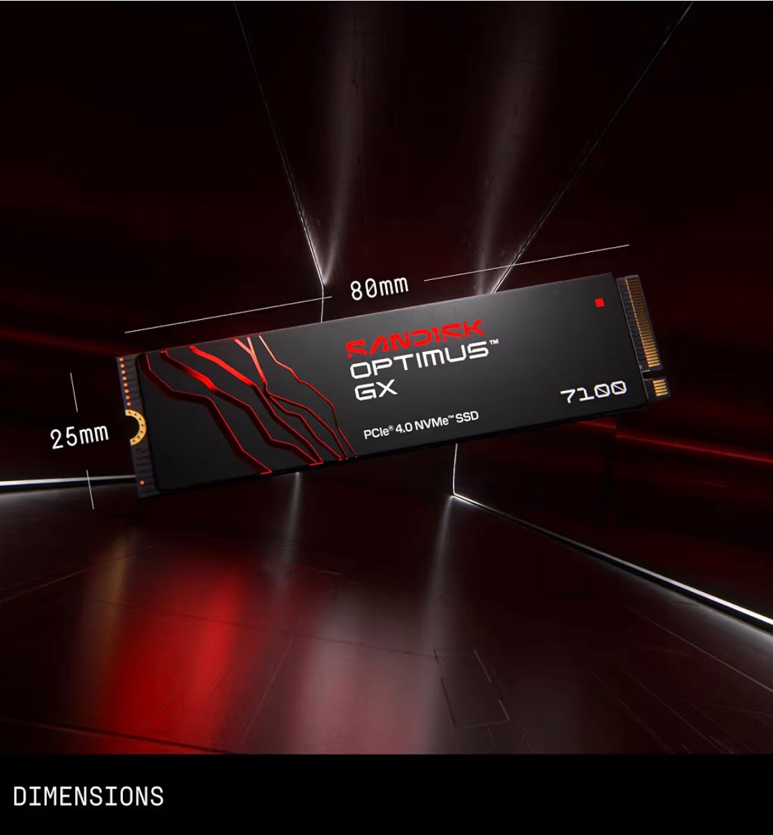 SanDisk Optimus GX 7100 1TB NVMe PCIe Gen4 M.2 2280 SSD
