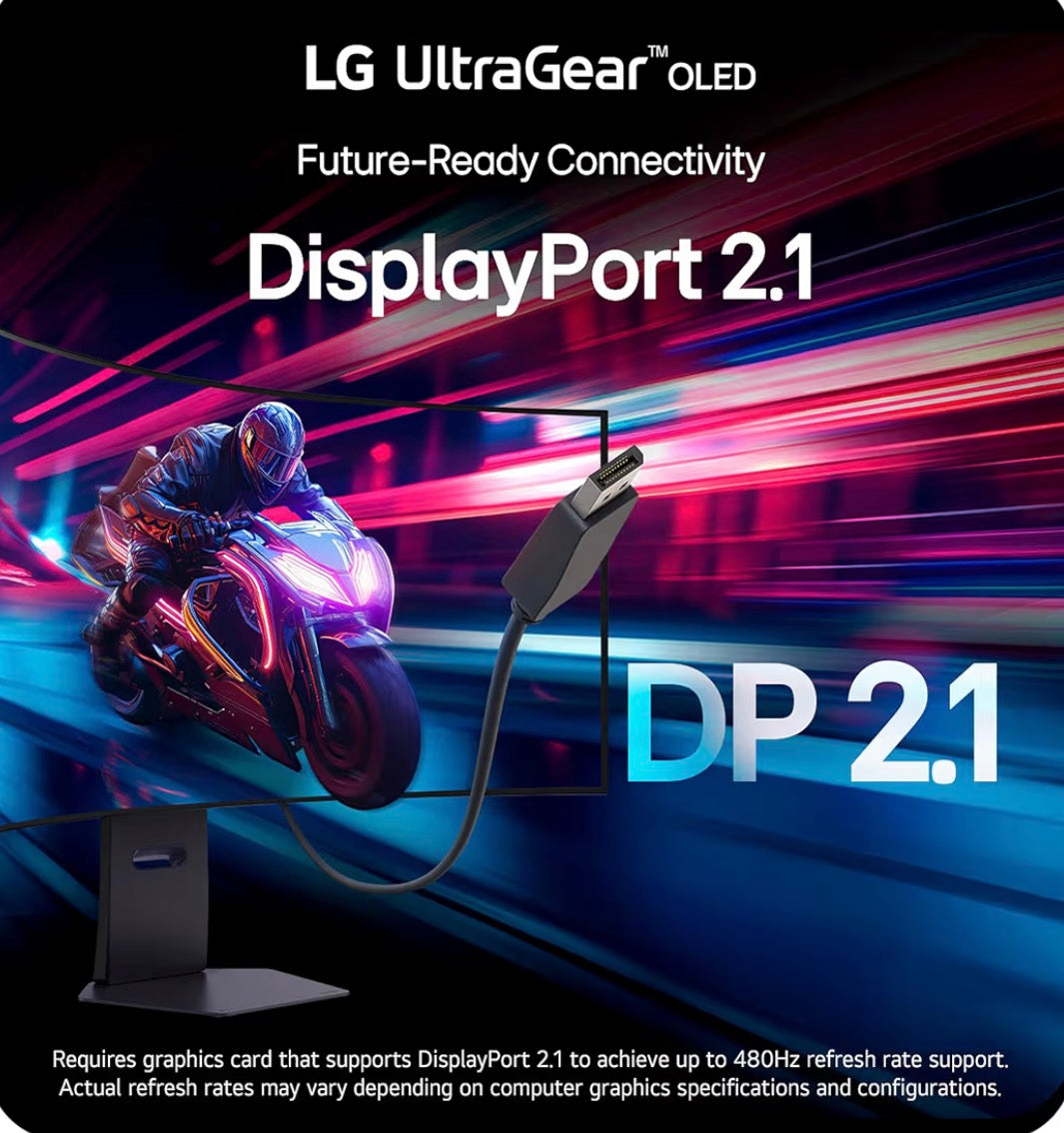 LG 32GX870A-B 32" 4K OLED Gaming Monitor 240Hz 0.03ms UltraGear
