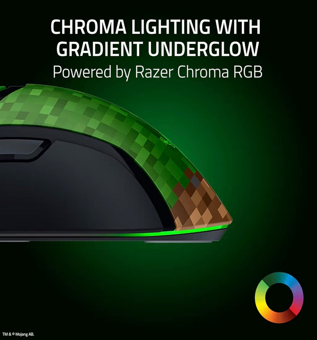 Razer Cobra Wired Gaming Mouse – Minecraft Edition (RZ01-04650200-R3M1)