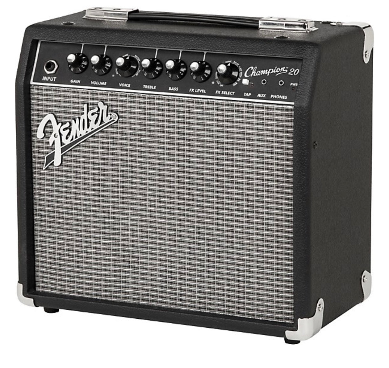 Fender Champion 20 Guitar Combo Amp Black 20W Practice Amplifier