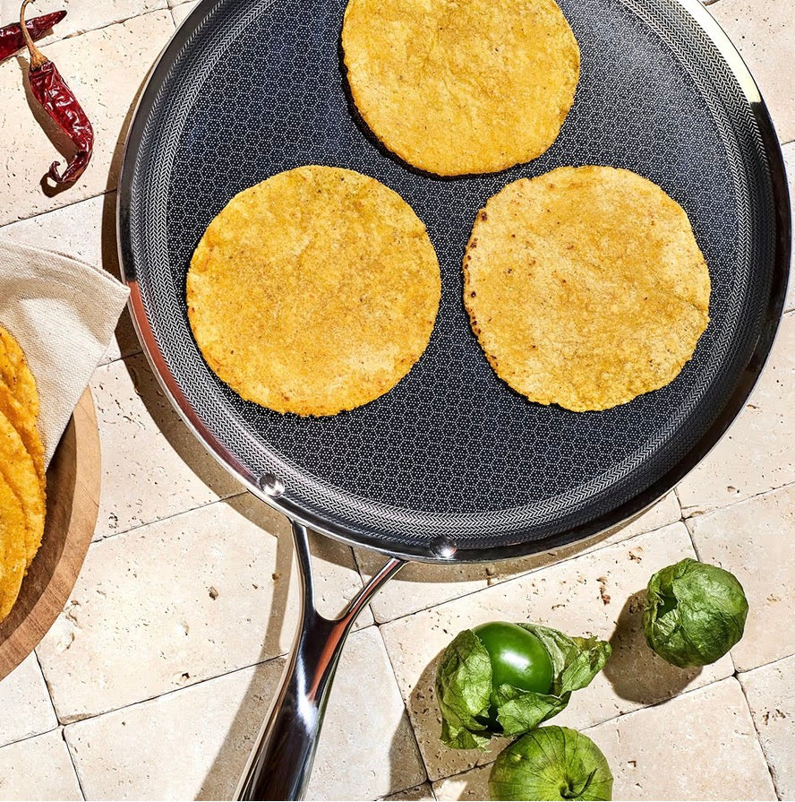 HexClad Commercial 7 Piece Cookware Pan Set Hybrid Nonstick Stainless Steel