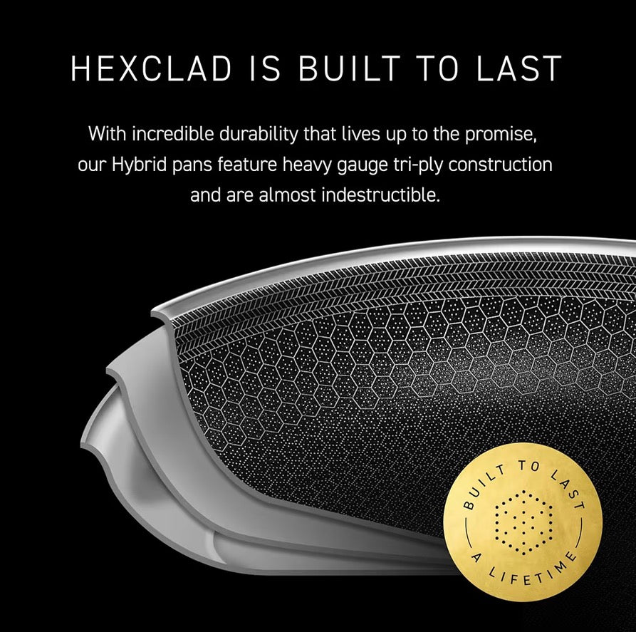 HexClad Hybrid Pizza Steel Oven Safe High Heat Baking Cooking Steel