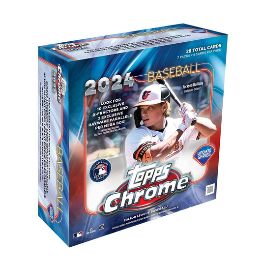 2024 Topps MLB Chrome Update Series Baseball Trading Card Mega Box