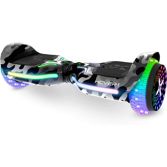 Hover-1 H1-100 Electric Hoverboard Scooter with Infinity LED Wheel Lights - Camo