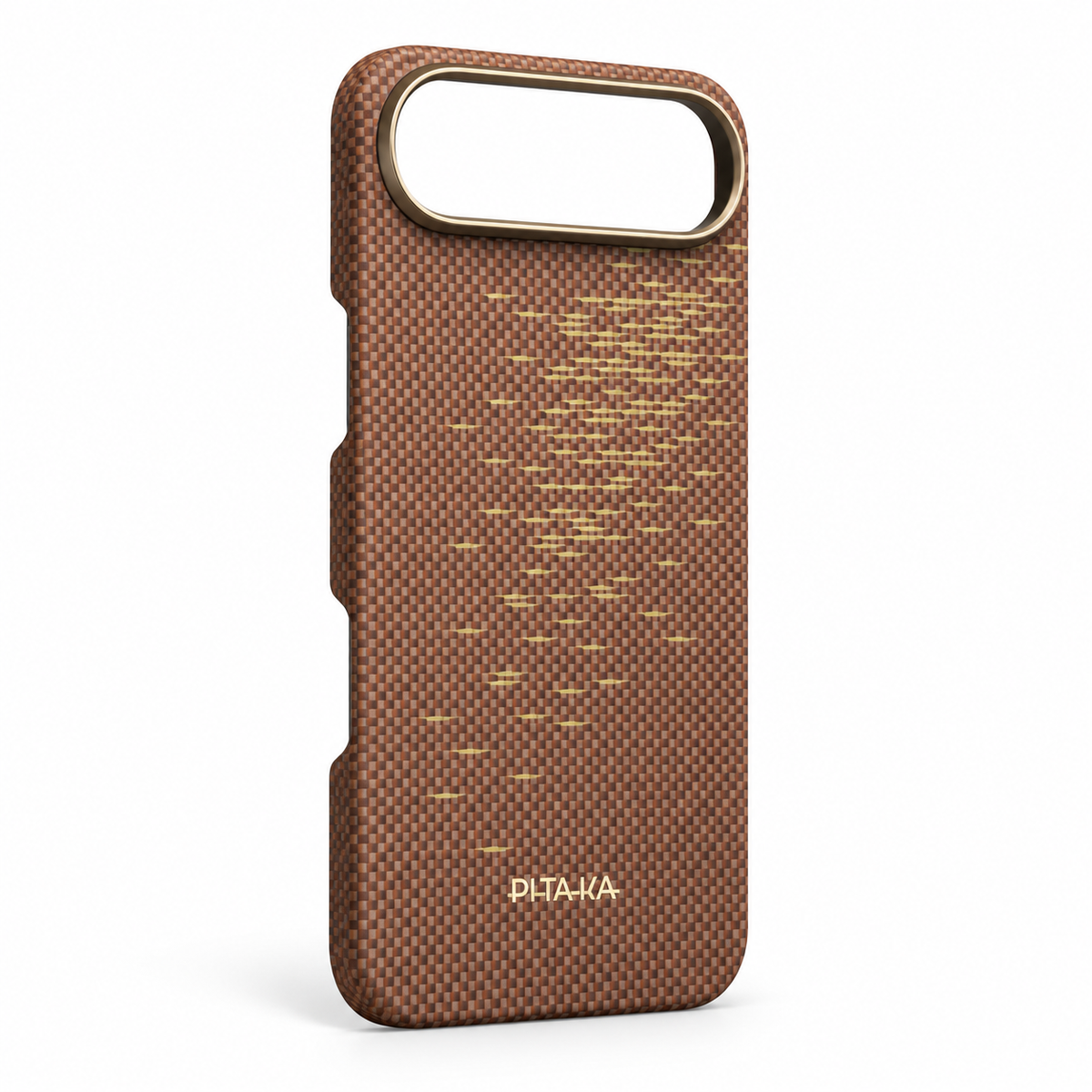 PITAKA MagEZ Case 7 for iPhone Air Glints of Gold MagSafe Case