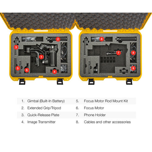 Nanuk 930 Waterproof Hard Case w/ Foam for DJI Ronin RSC 2 & Pro Combo