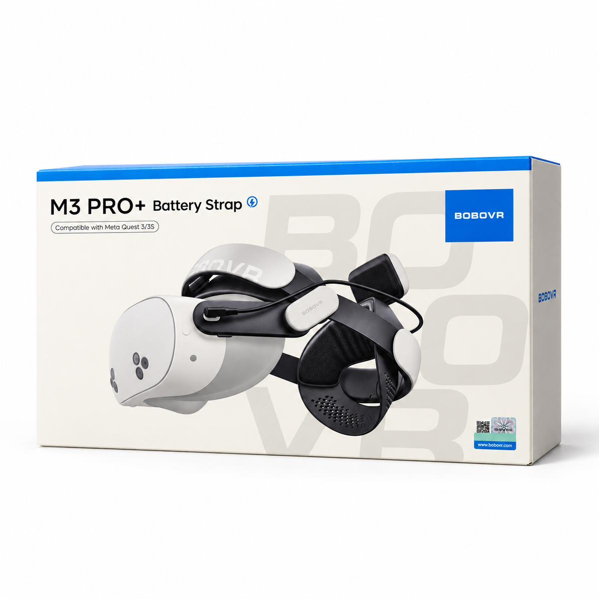 BOBOVR M3 Pro+ Battery Strap generated packaging view