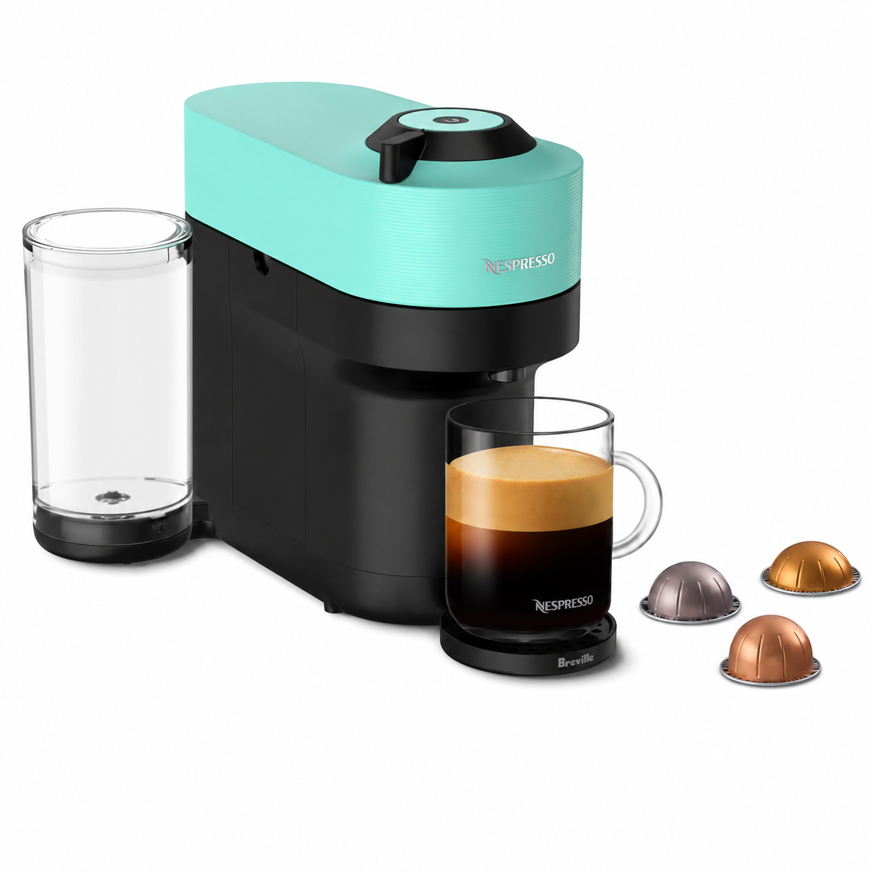 Nespresso Vertuo Pop+ Coffee and Espresso Maker by Breville – Aqua Mint