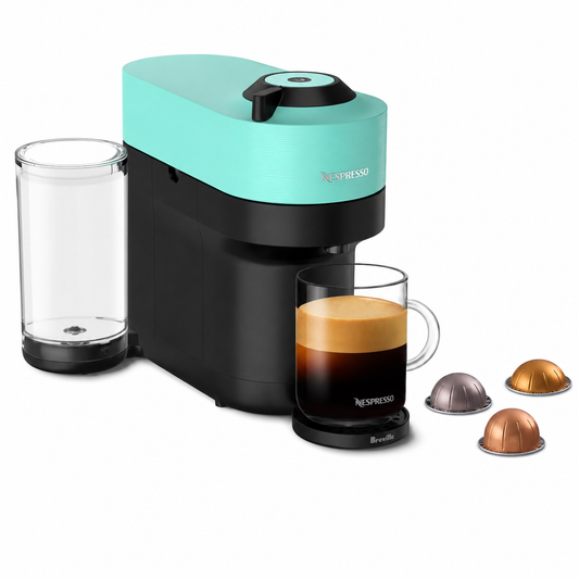 Nespresso Vertuo Pop+ Coffee and Espresso Maker by Breville – Aqua Mint