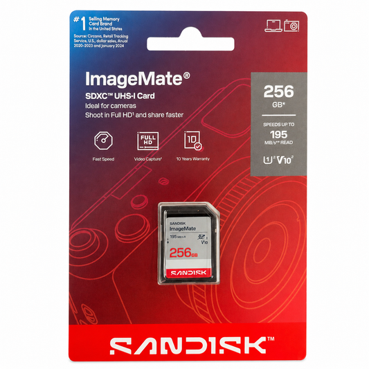SanDisk ImageMate 256GB SDXC UHS-I Memory Card 195MB/s