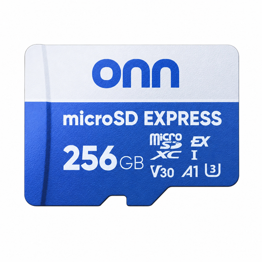 Onn 256GB microSDXC Memory Card with Adapter - 100MB/s