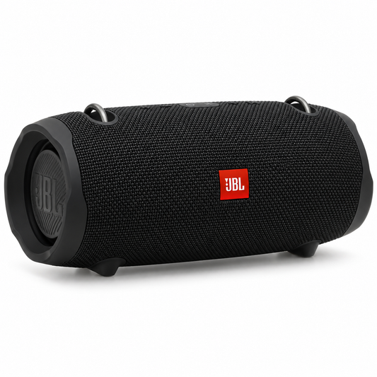 JBL Xtreme 2 black waterproof Bluetooth speaker front three-quarter view