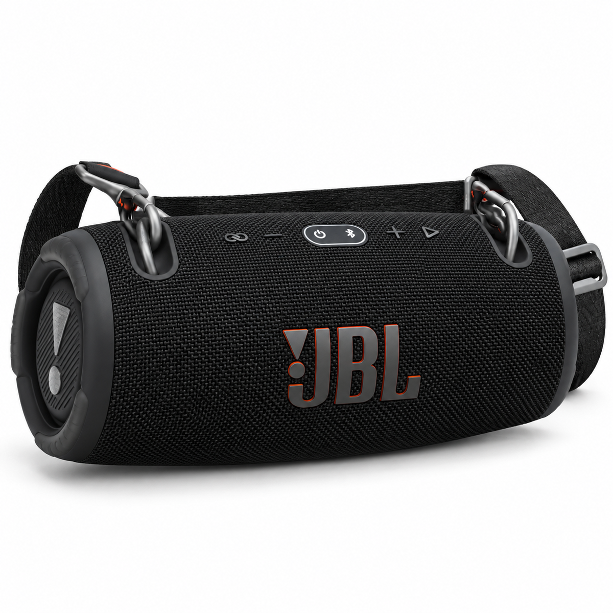JBL Xtreme 3 black portable Bluetooth speaker with shoulder strap