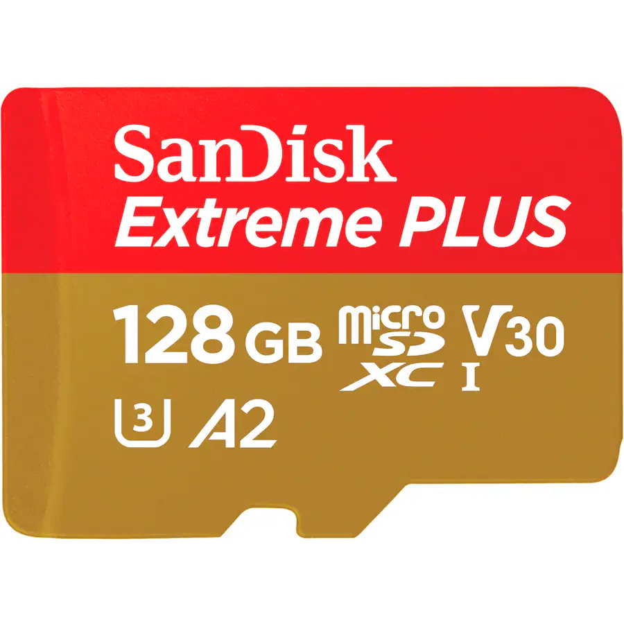 SanDisk Extreme PLUS 128GB microSDXC UHS-I Card w/ Adapter 200MB/s