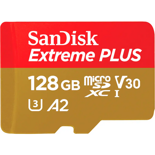 SanDisk Extreme PLUS 128GB microSDXC UHS-I Card w/ Adapter 200MB/s