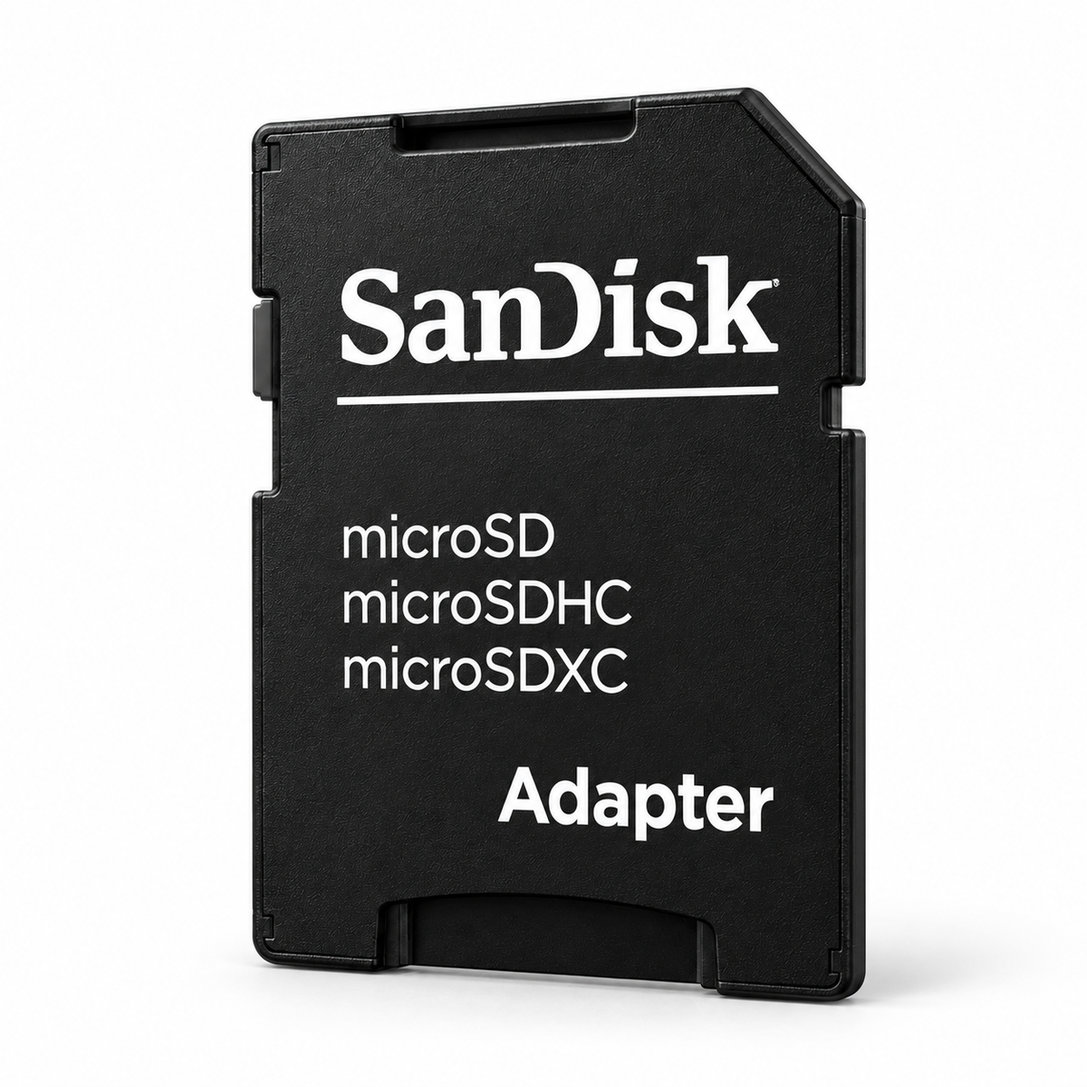 SanDisk full-size microSD adapter front view