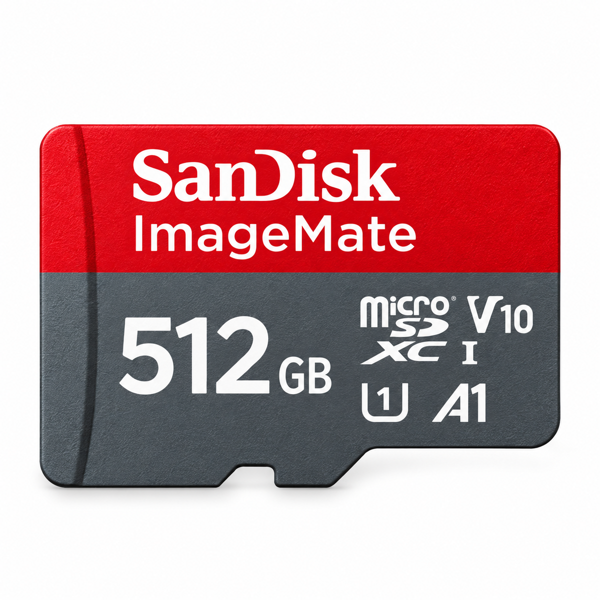 SanDisk ImageMate 512GB microSDXC card front view 2