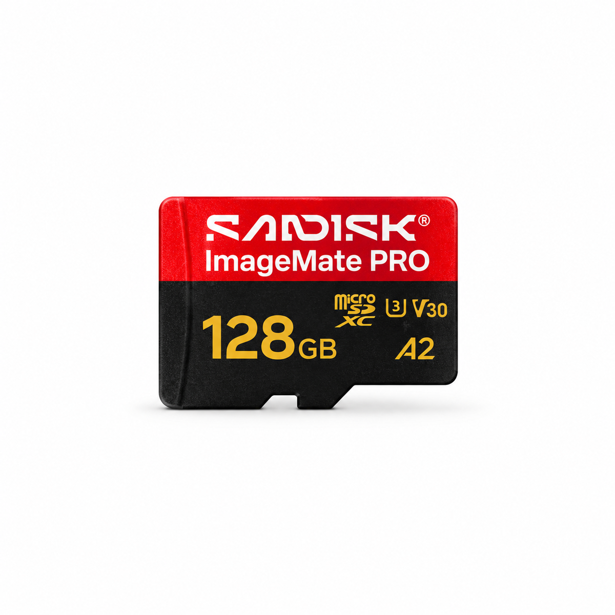 SanDisk ImageMate PRO 128GB microSDXC card front