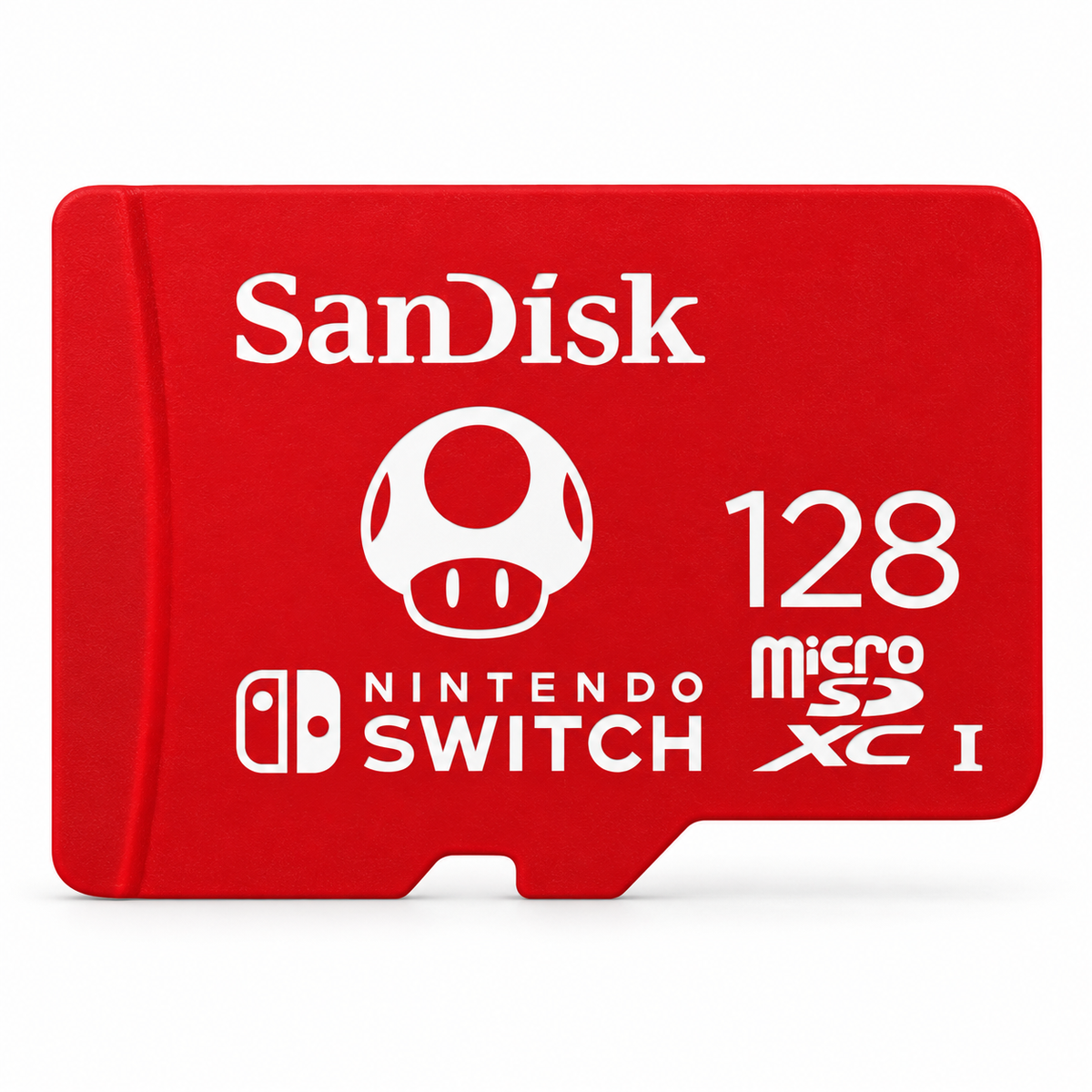 SanDisk 128GB microSDXC card for Nintendo Switch front view