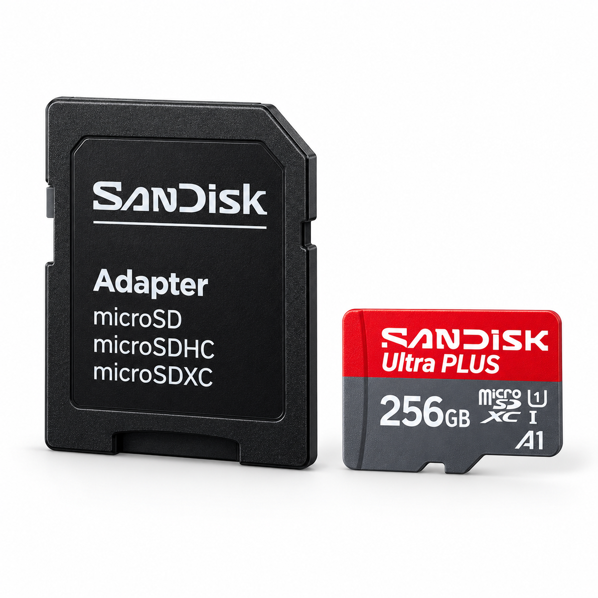 SanDisk Ultra PLUS 256GB microSDXC Card 200MB/s with Adapter