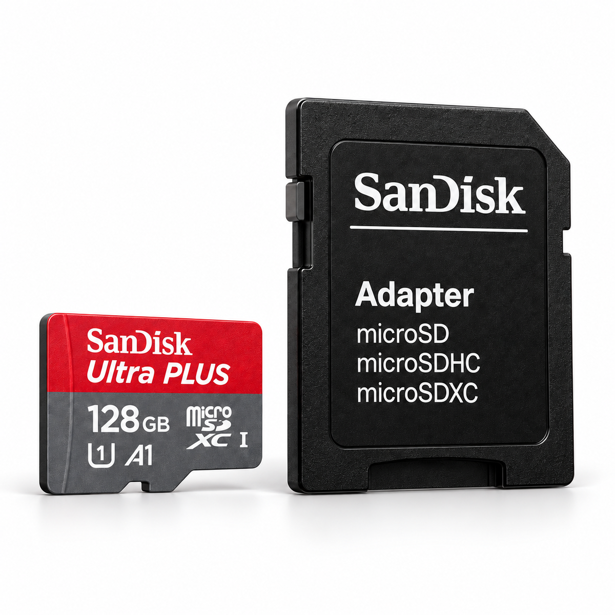 SanDisk Ultra PLUS 128GB with SD adapter - view 2