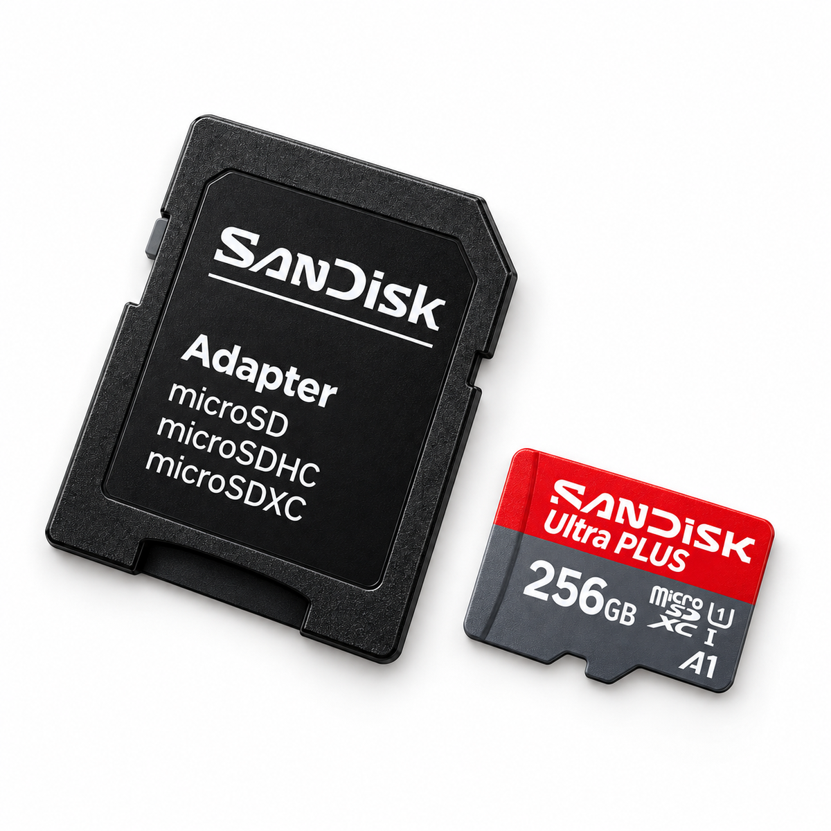 SanDisk Ultra PLUS 256GB with SD adapter - view 3