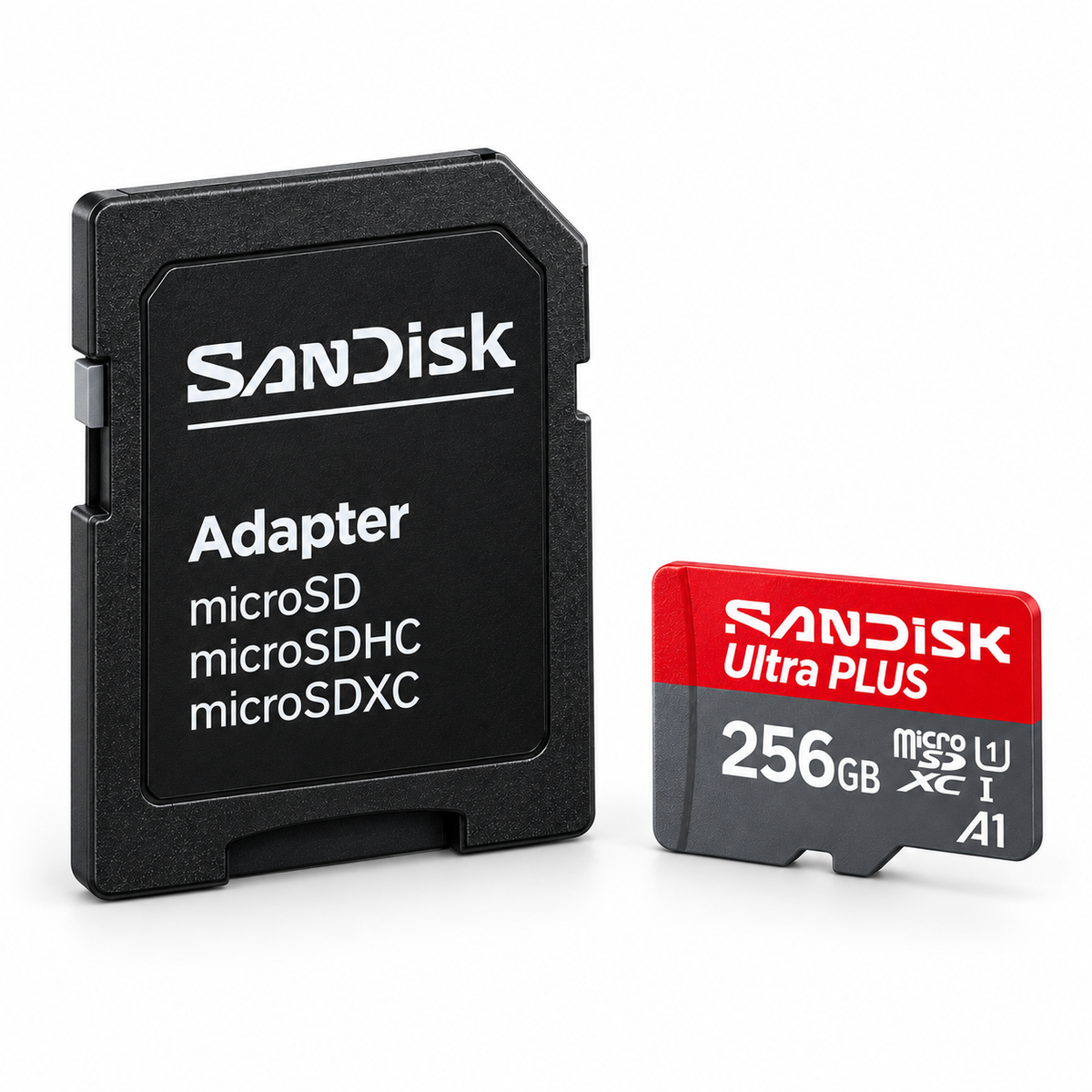 SanDisk Ultra PLUS 256GB with SD adapter - view 4