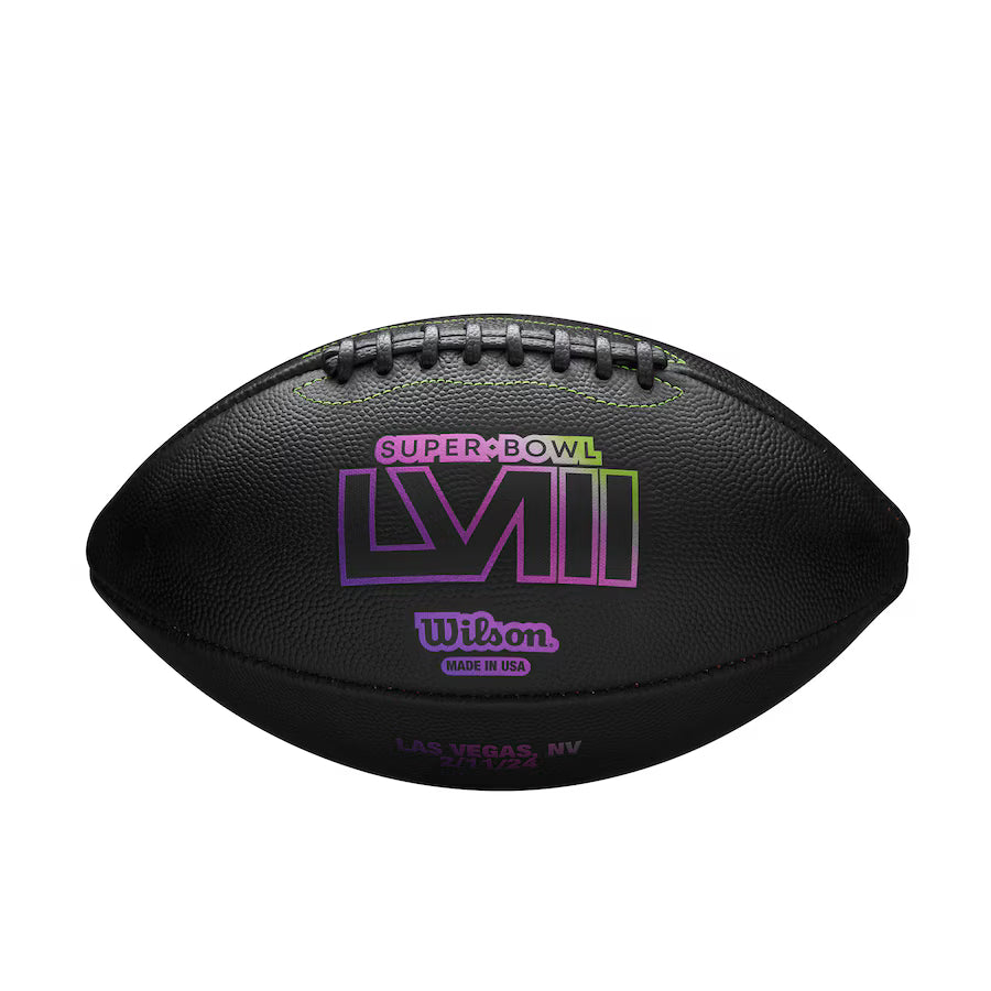 Wilson x Usher SBLVIII Collab Football – Black/Green/Purple, Limited Edition